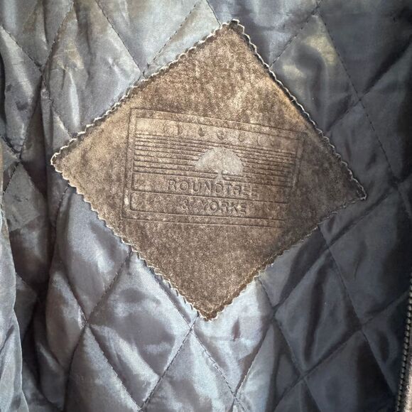 Vintage Roundtree & Yorke Soft Suede Leather Bomber Jacket Men's‎ Size Large - Picture 5 of 10